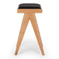 Palma Barstool Natural Oak PU Seat