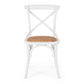 Villa X-Back Chair Aged White Rattan Seat