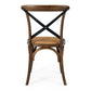 Villa X-Back Chair Deep Oak Rattan Seat