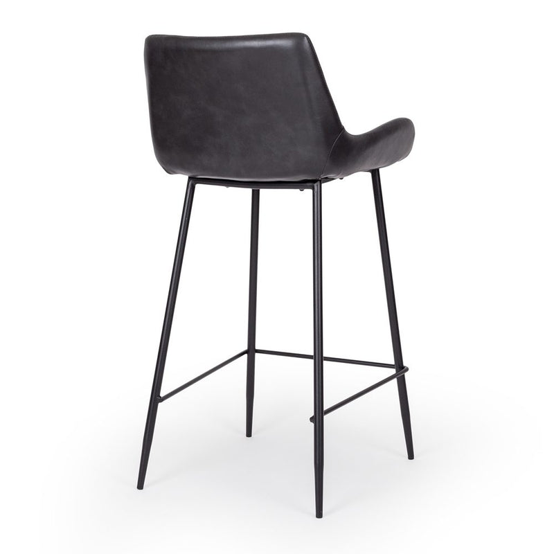 Vintage Barstool Black PU