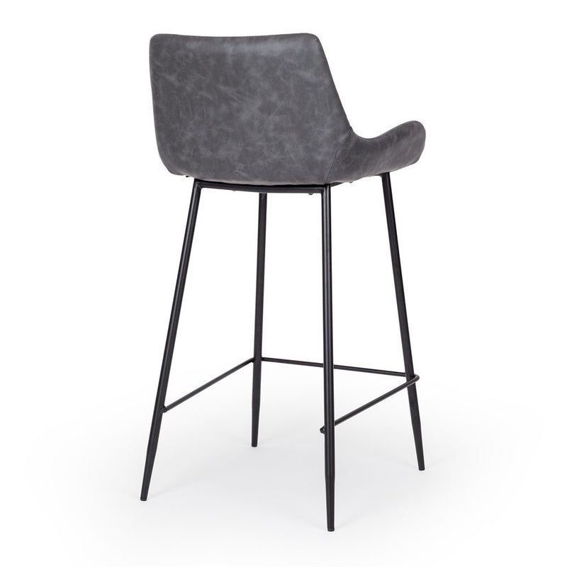 Vintage Barstool Grey PU