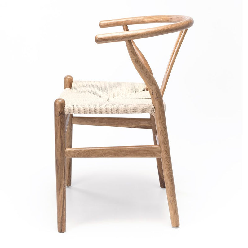 Wishbone Chair Natural Oak Natural Rope Seat