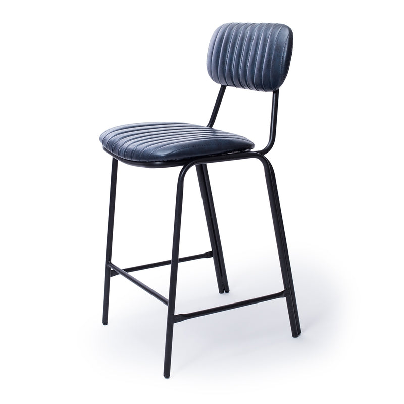Datsun Barstool Vintage Blue PU SH75cm