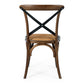 Reeves Dining Table 120 Rd (Deep Oak) - FLOOR MODEL + x4 Deep Oak Villa Chairs