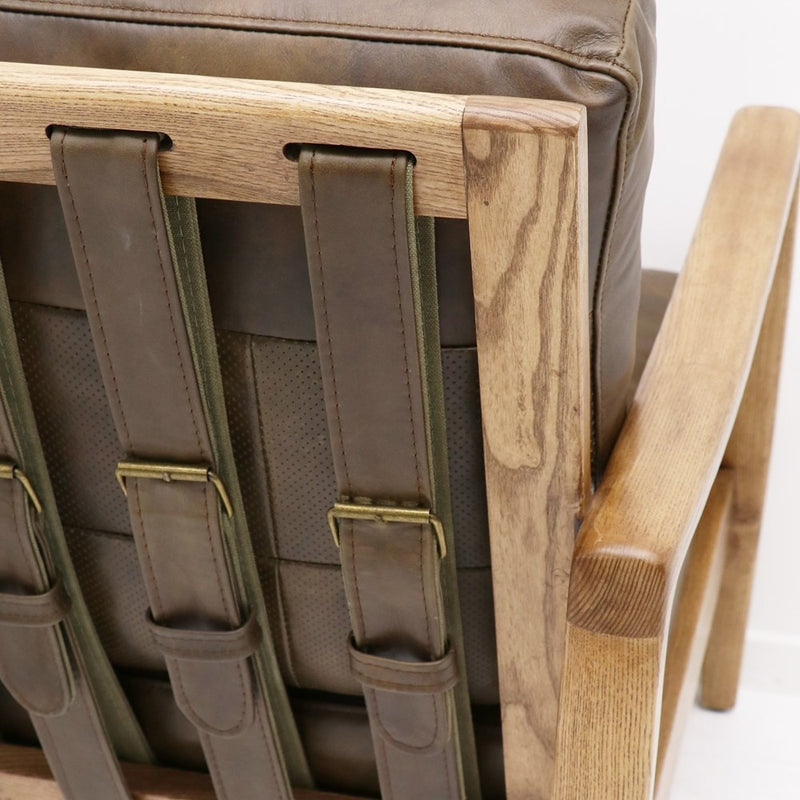 Reid Armchair - Brown Leather