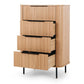 Anders Tallboy 4 Drawers (Natural Oak)