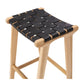 Indo Woven Barstool Black