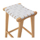 Indo Woven Barstool Duck Egg