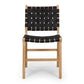 Indo Woven Dining Chair Black