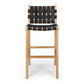 Indo Woven Highback Barstool Black