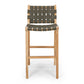 Indo Woven Highback Barstool Olive