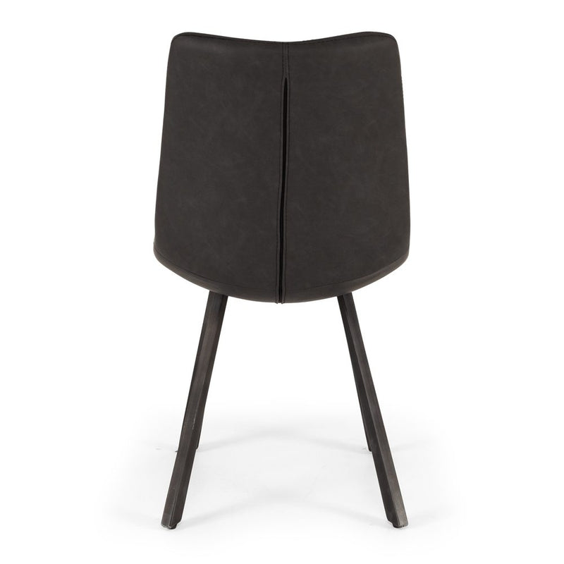 Rustic Chair Vintage Grey PU