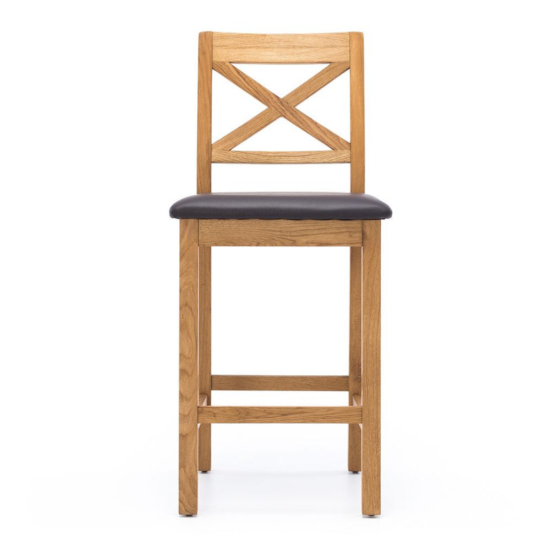 Salisbury Barstool c/w Brown seat pad - Back Order (Due 05/01)