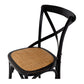 Villa X-Back Chair Aged Black Rattan Seat