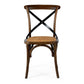 Villa X-Back Chair Deep Oak Rattan Seat