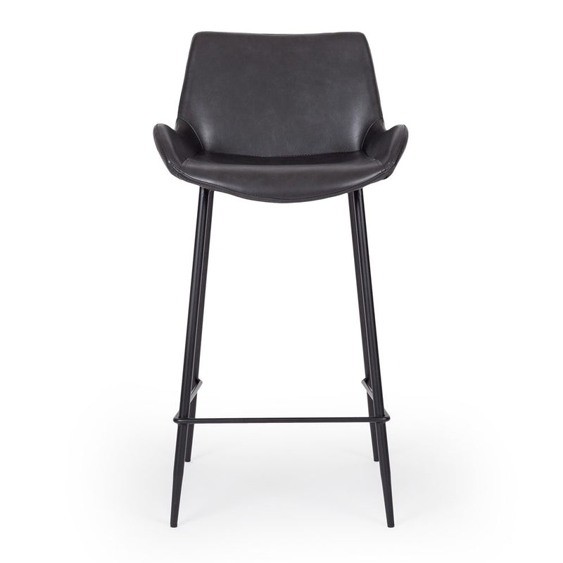 Vintage Barstool Black PU