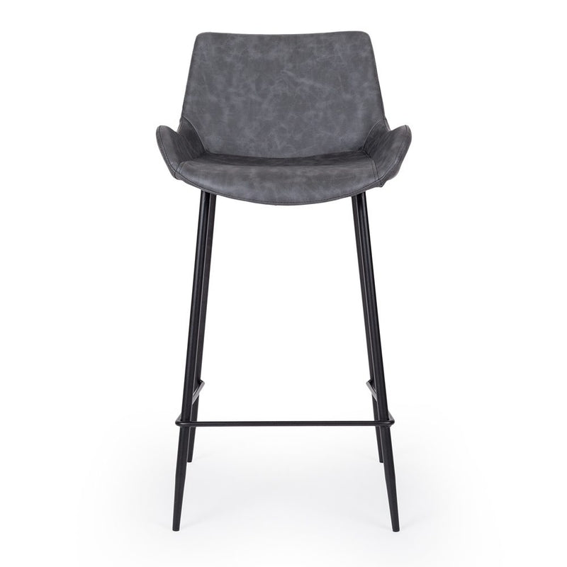 Vintage Barstool Grey PU