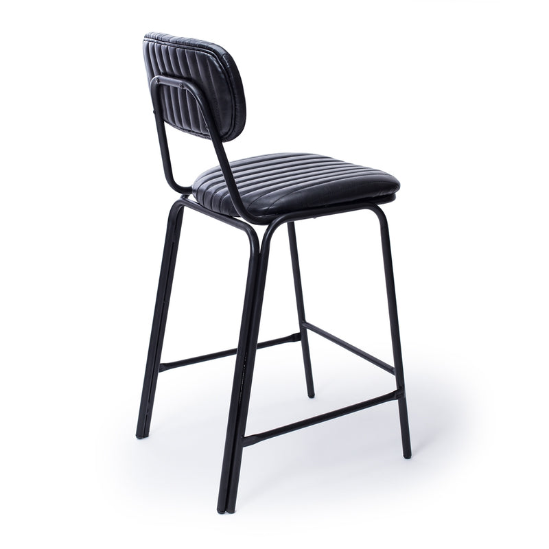 Datsun Barstool Vintage Black PU SH75cm