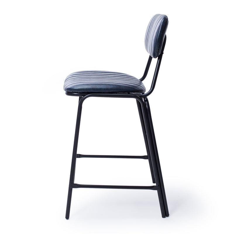 Datsun Barstool Vintage Blue PU SH75cm