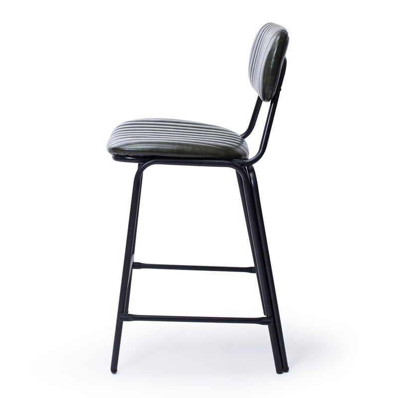 Datsun Barstool Vintage Green PU SH75cm