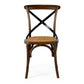 Reeves Dining Table 120 Rd (Deep Oak) - FLOOR MODEL + x4 Deep Oak Villa Chairs