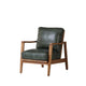 Reid Armchair - Green Leather