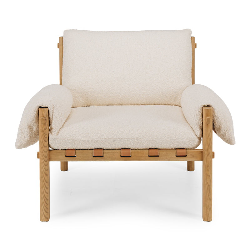 Retreat Armchair White Boucle - Back Order (Due 06/12)