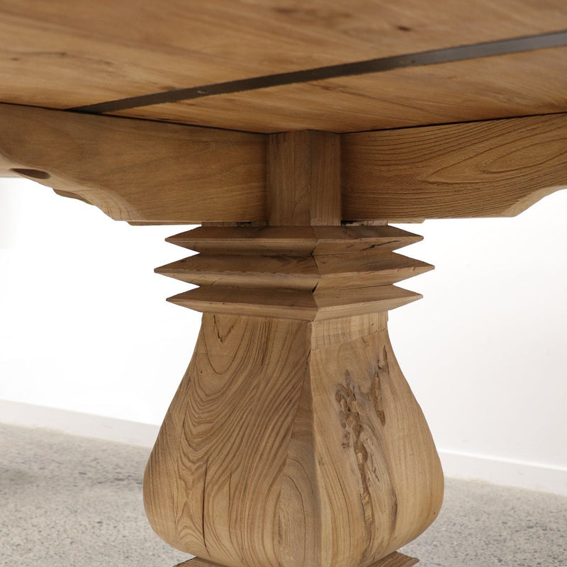MULHOUSE ROUND ELM DINING TABLE - 140CM