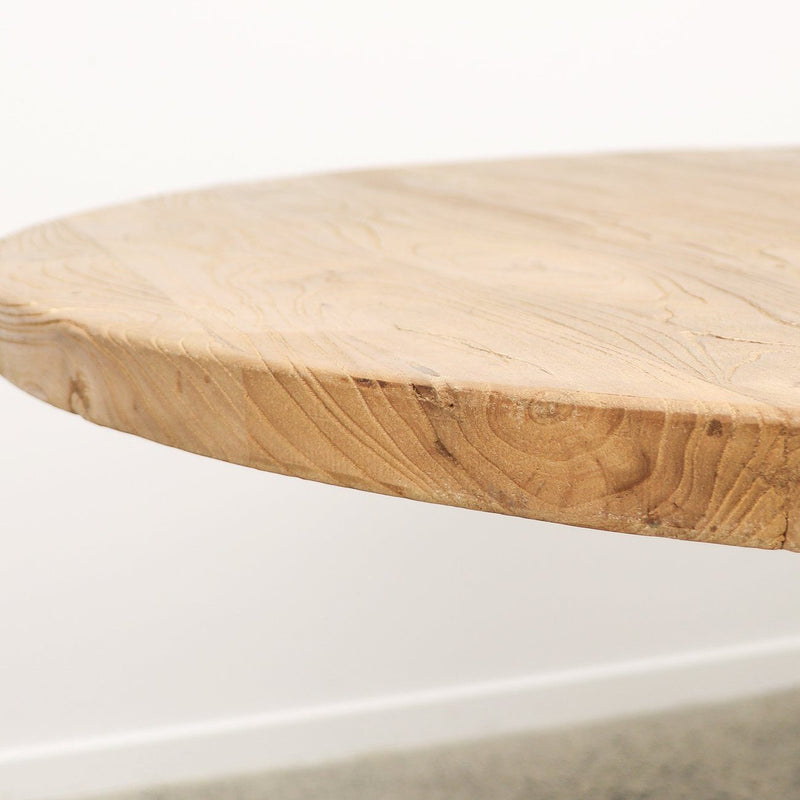 MULHOUSE ROUND ELM DINING TABLE - 140CM