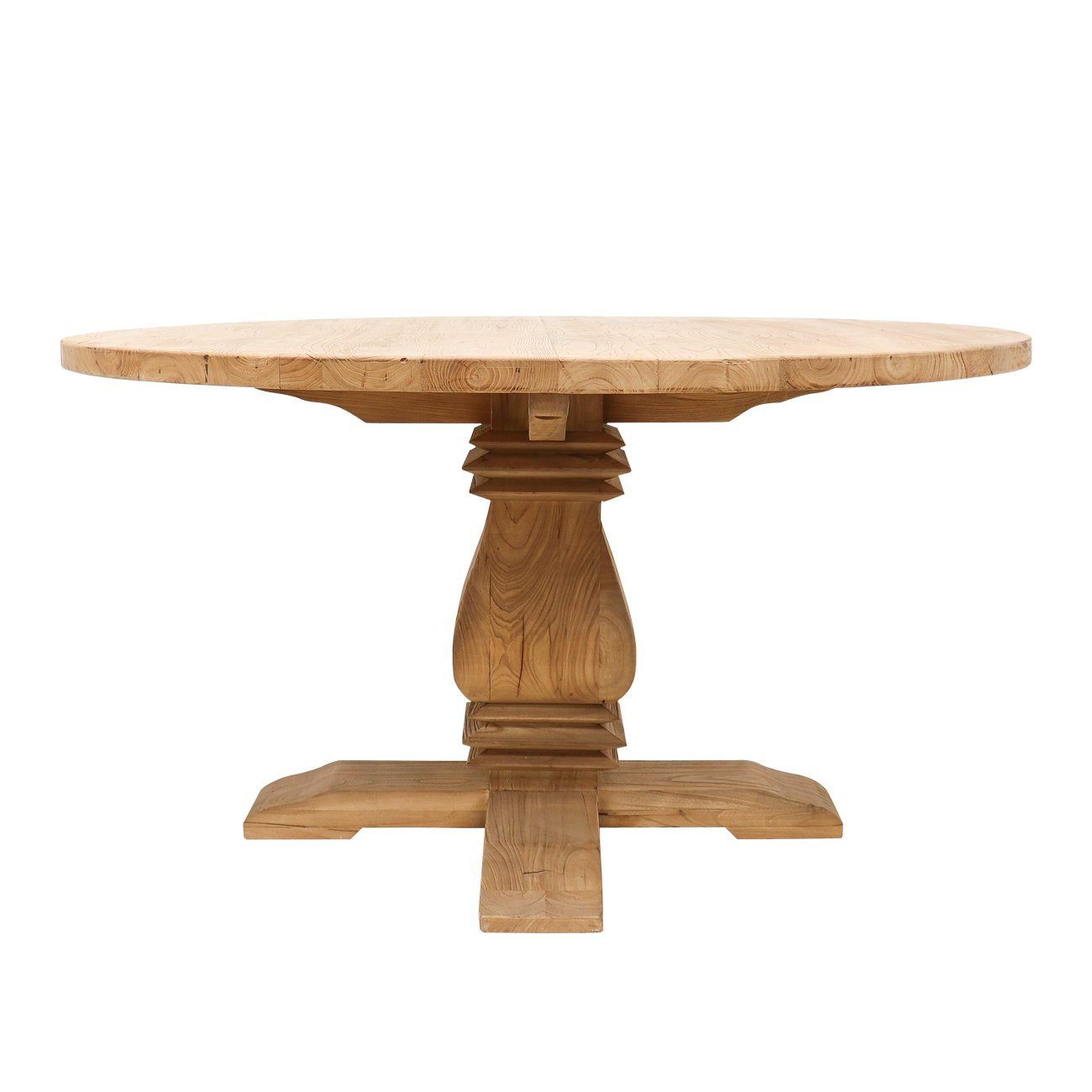 MULHOUSE ROUND ELM DINING TABLE - 140CM