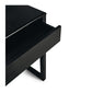 Avalon Black Oak Desk (Oak Top)