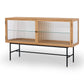 Kobe Sideboard (Natural Oak) Fluted Glass