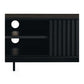 Linea TV Stand (all black)