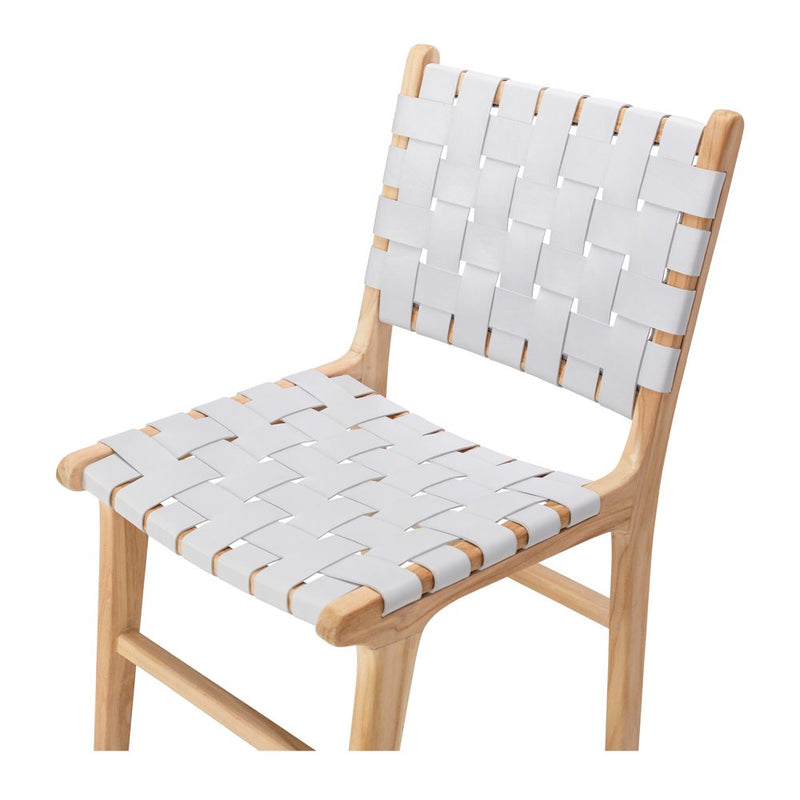 Indo Woven Dining Chair Duck Egg