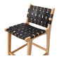 Indo Woven Highback Barstool Black