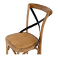 Villa X-Back Chair Smoked Oak Rattan Seat