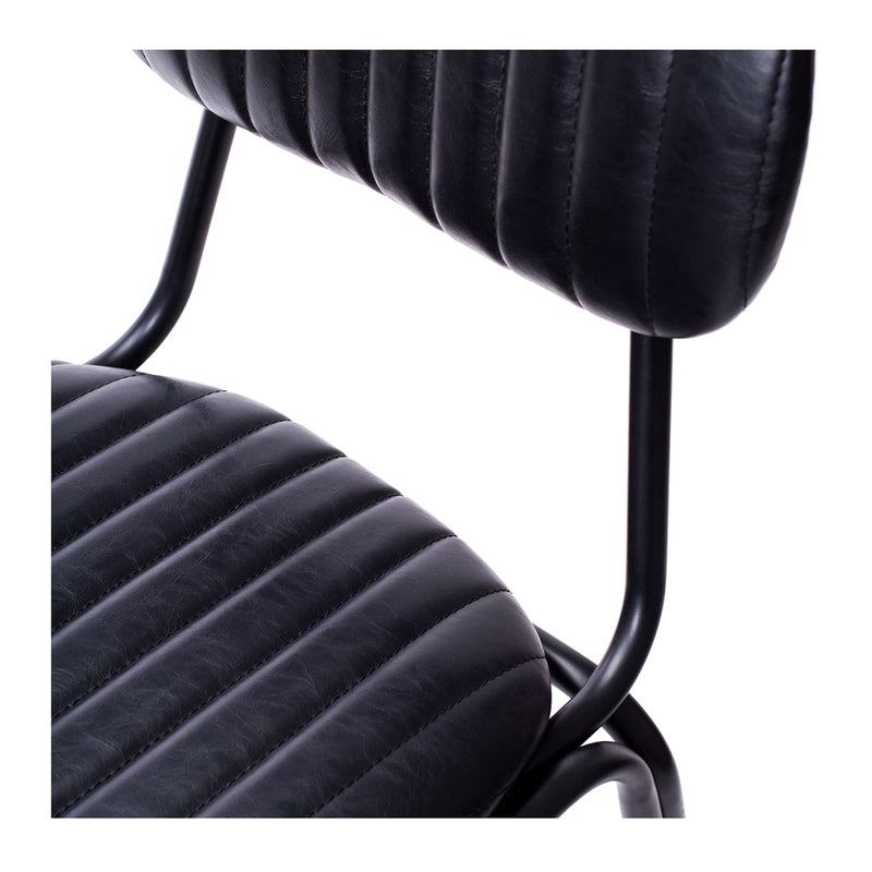 Datsun Barstool Vintage Black PU SH75cm