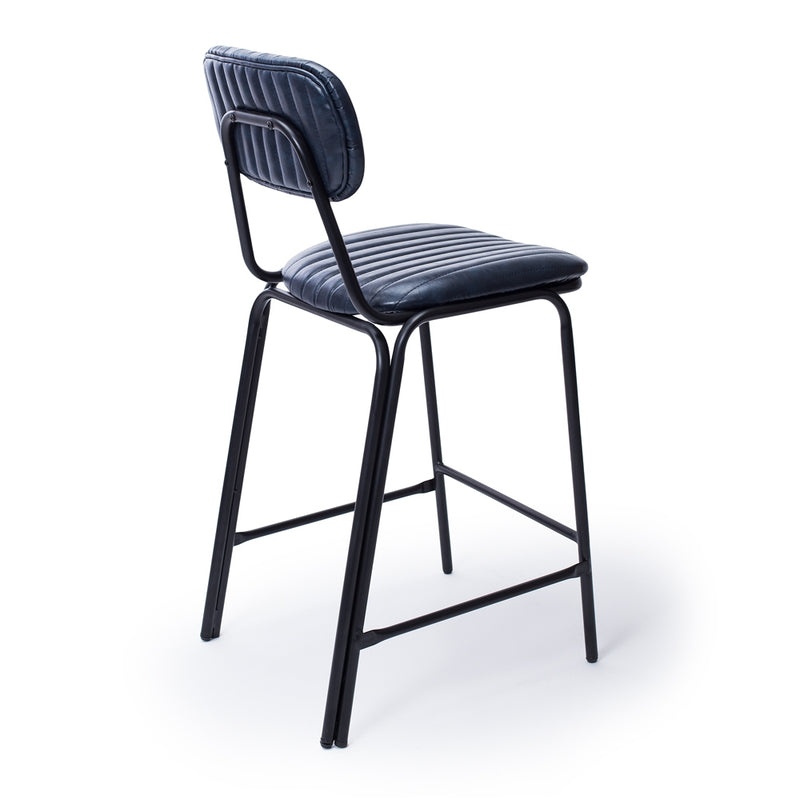 Datsun Barstool Vintage Blue PU SH75cm