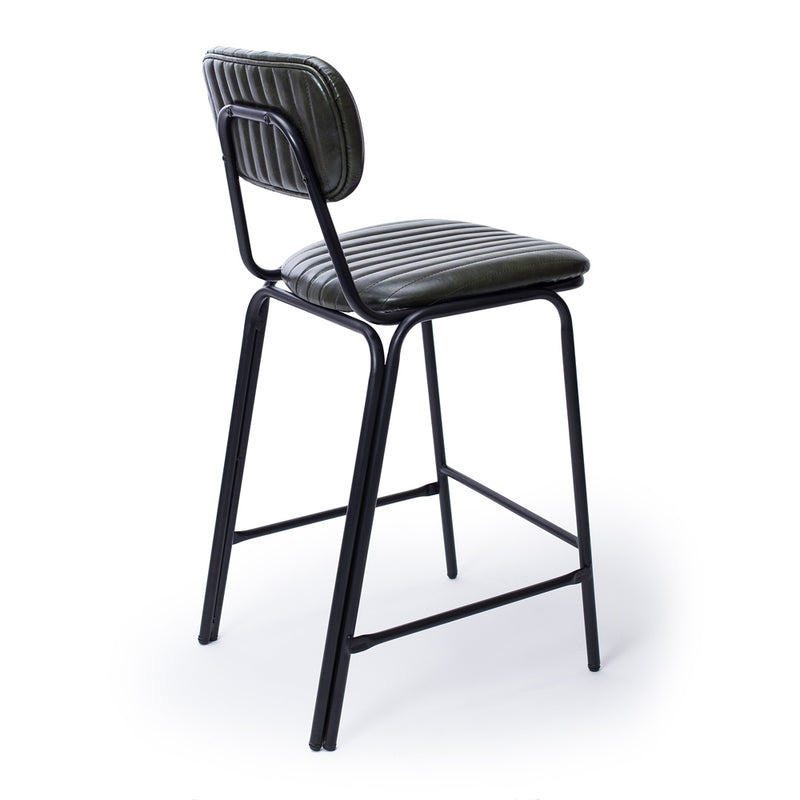 Datsun Barstool Vintage Green PU SH75cm