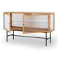 Kobe Sideboard (Natural Oak) Fluted Glass