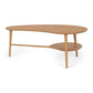 Oslo Coffee Table Shaped with Shelf