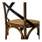 Villa X-Back Chair Deep Oak Rattan Seat