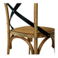 Villa X-Back Chair Smoked Oak Rattan Seat