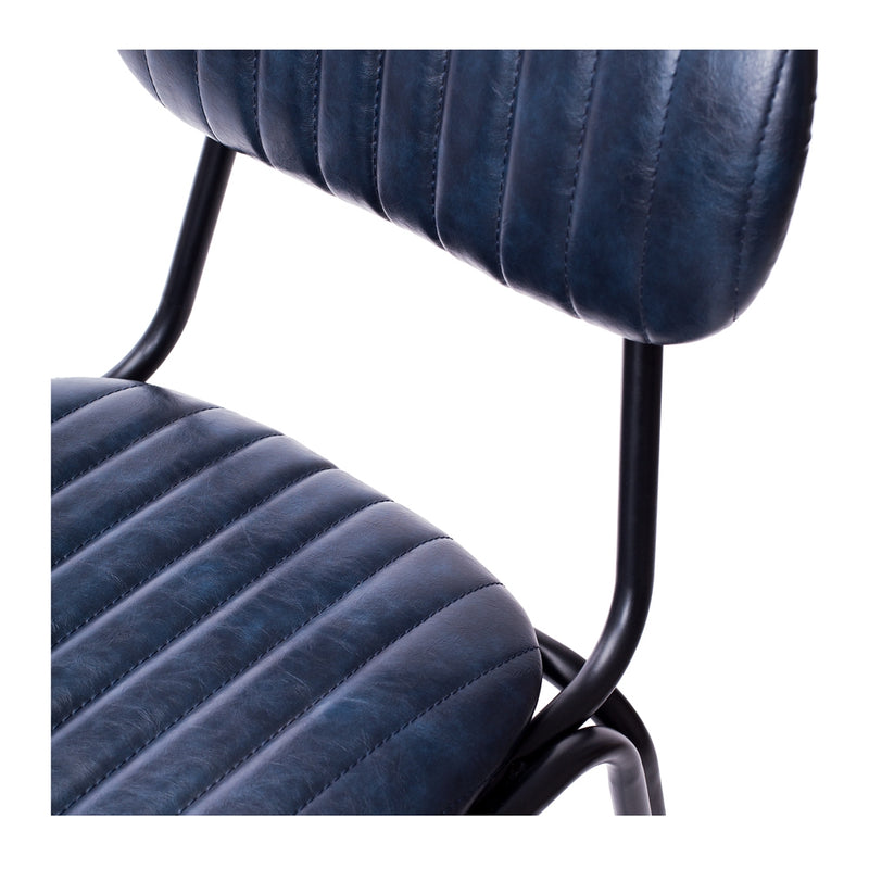 Datsun Barstool Vintage Blue PU SH75cm