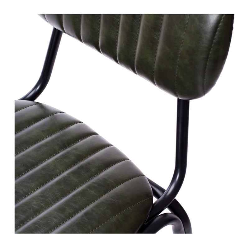 Datsun Barstool Vintage Green PU SH75cm