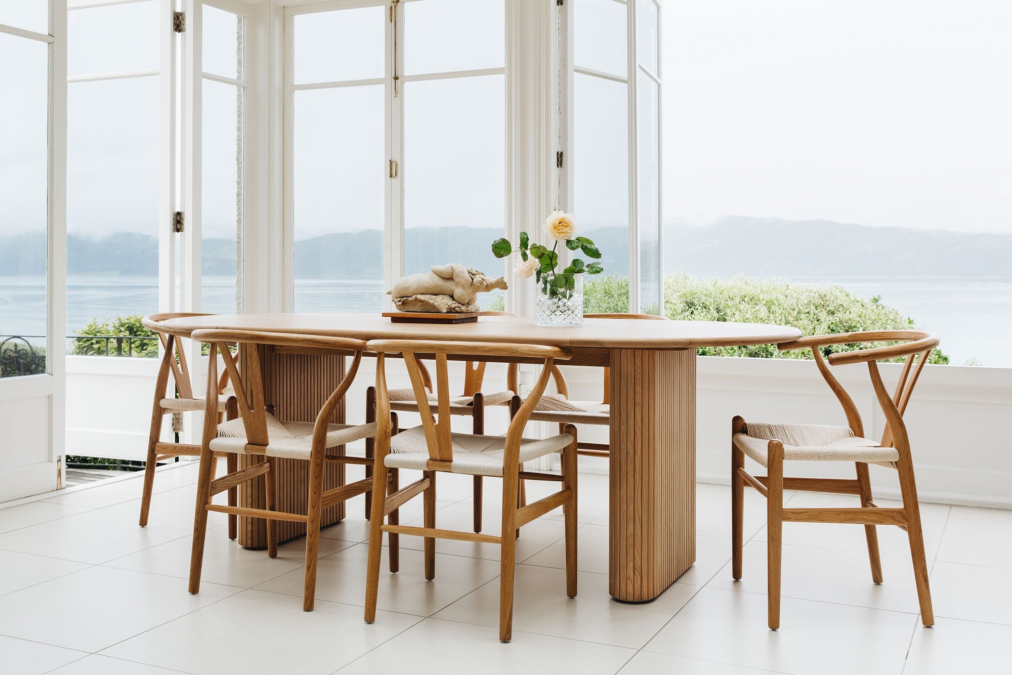 Wishbone Chair Natural Oak Natural Rope Seat – Hardings Furniture