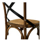 Reeves Dining Table 120 Rd (Deep Oak) - FLOOR MODEL + x4 Deep Oak Villa Chairs