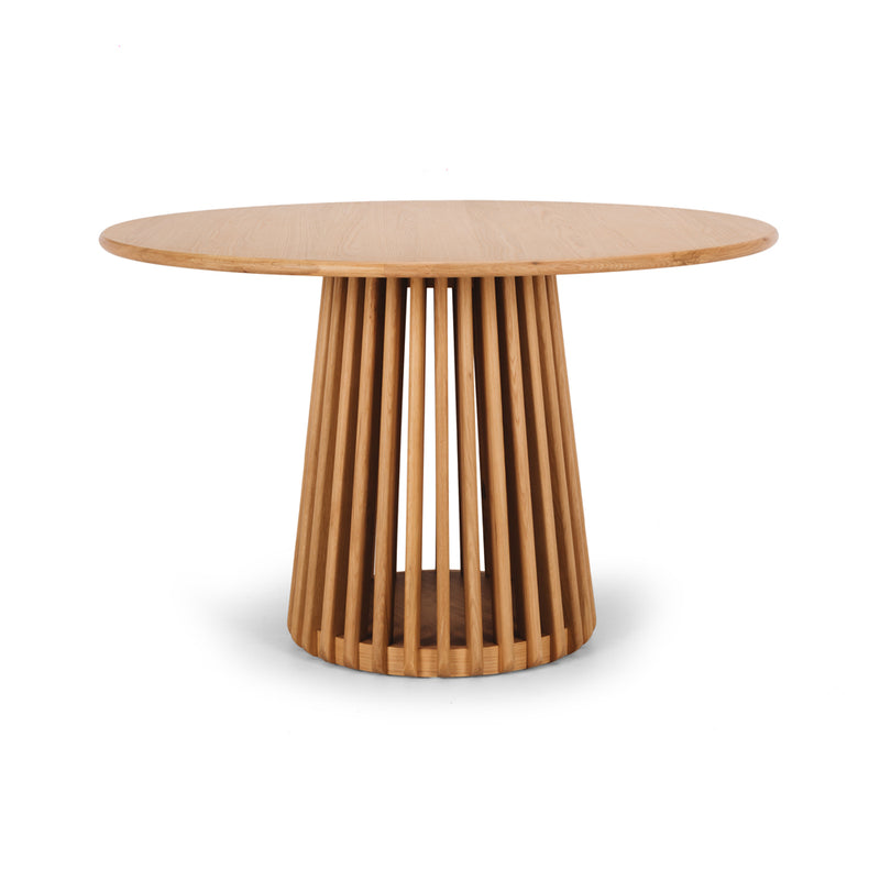 Bur Oak Dining Table 120rd - FLOOR MODEL