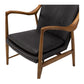 Finn Armchair Black Wax Leather