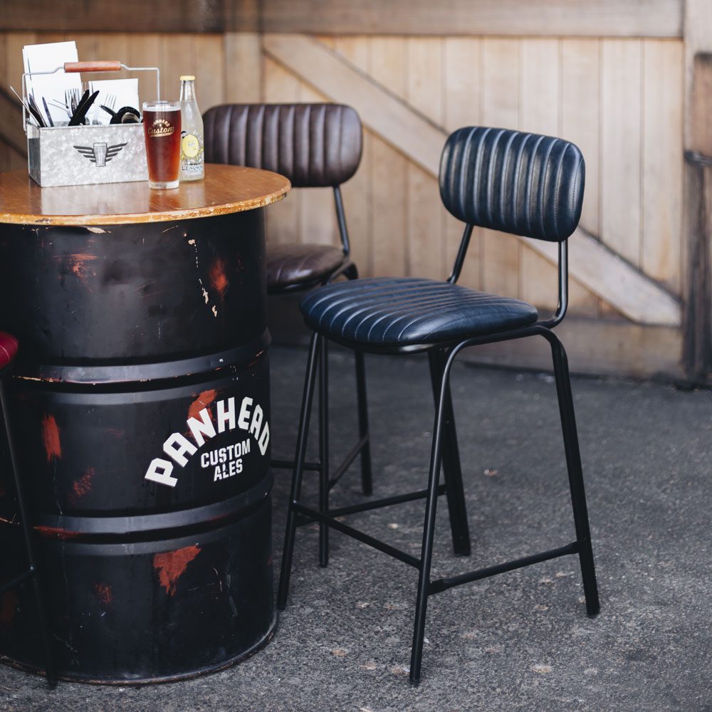 Datsun Barstool Vintage Blue PU